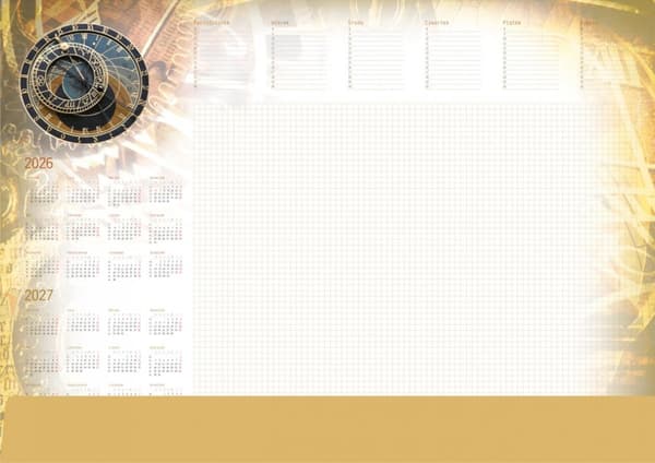 Planner 2026 A2 med urstribe