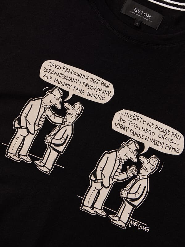 SORT MÆLK T-SHIRT L
