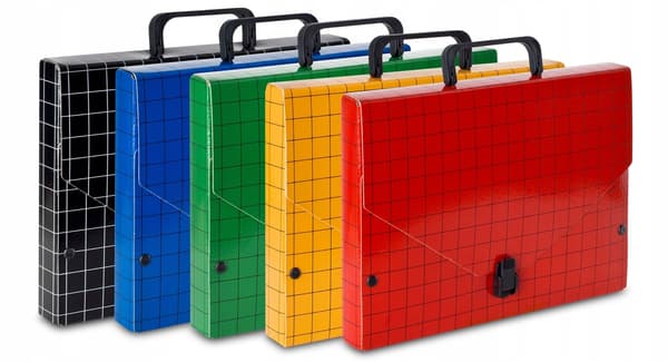 BLÅ MØDETASKE MED HÅNDTASK 4 CM 0035