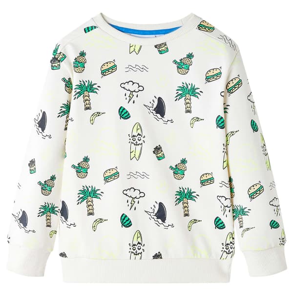 Børnesweatshirt, delikat ecru, 140