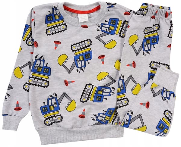 DRENGE GRAVEMASKIN PYJAMAS Grå 7/8 J20U