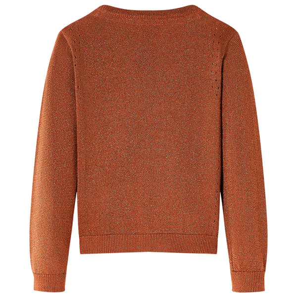 Børnestrikcardigan, cognac, 116