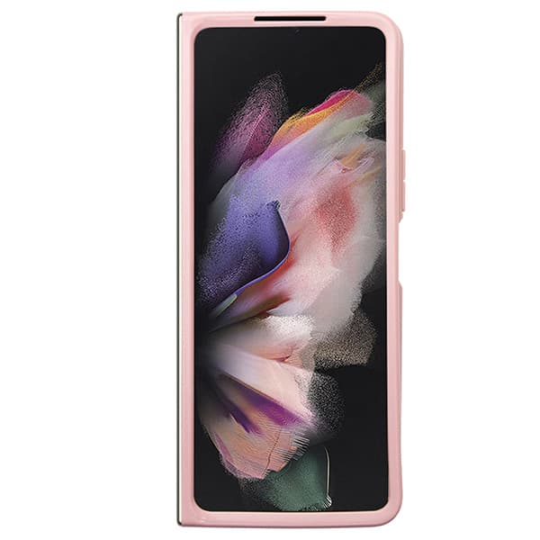 Guess Glitter Script-skal till Galaxy Z Fold5, rosa