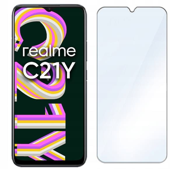 2x Hærdet glas til REALME C21Y 9H glas