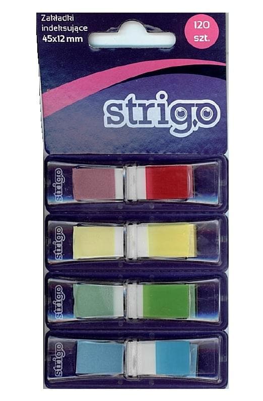 Indexflikar 45x12mm 4 färger STRIGO