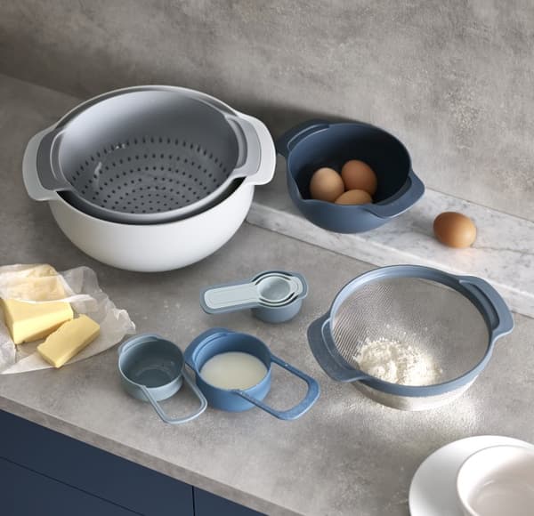 Nest9 Plus skål- och mätkoppset, Sky / Joseph Joseph