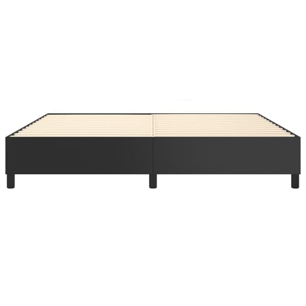 vidaXL sengestel sort 200x200 cm kunstlæder