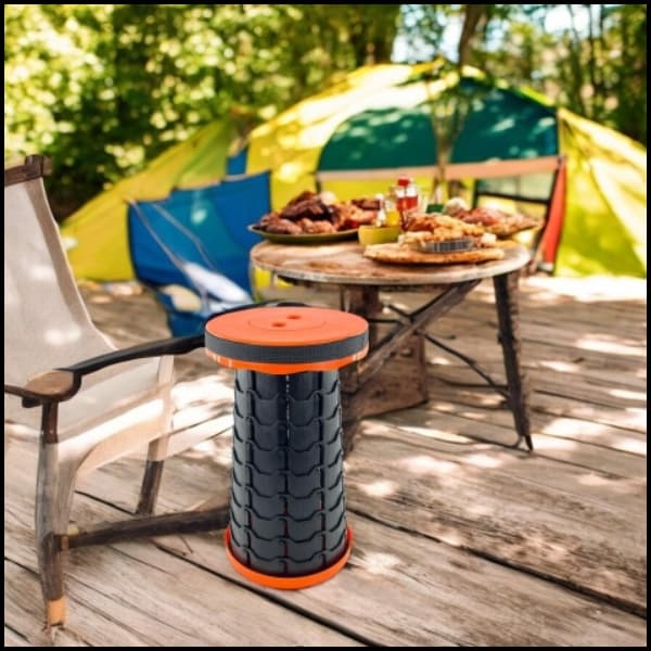 ORANGE CAMPINGPALL FISKESTOL HOPPPALL 45cm