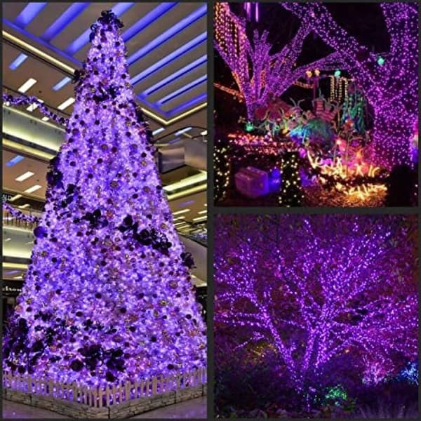 Julgransbelysning 80 LED inomhus lila