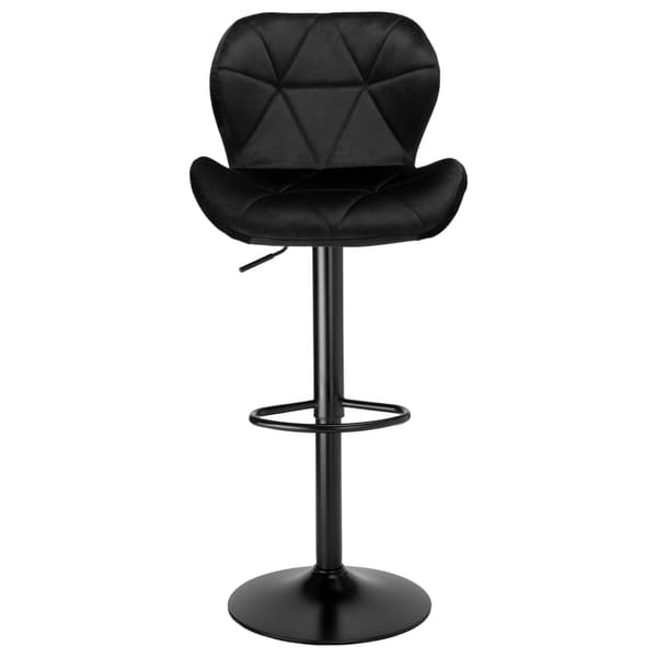 Gordon Black barstol, svart sammet