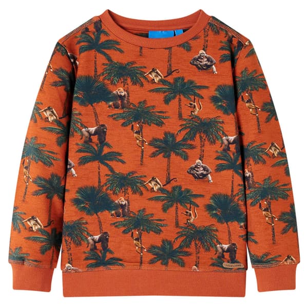 Børnesweatshirt, lys rust, 140