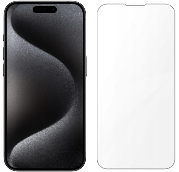 Härdat glas för Apple iPhone 15 Pro Max - Skyddsglas 2.5D, 9H