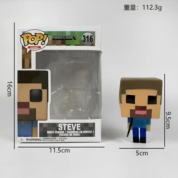 Minecraft Steve 10 cm Samlarlåda 15x12x10
