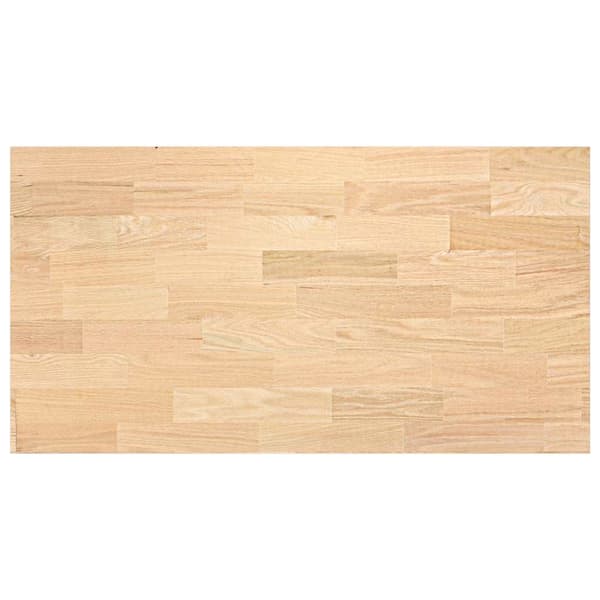 vidaXL køkkenbordplade, 120x63,5x4 cm, rektangulær, massivt egetræ