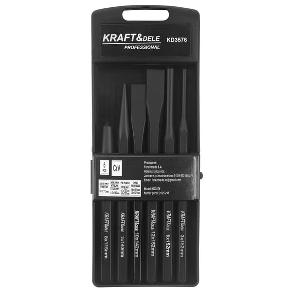 Set med stansar och stift, 6 delar, KD3576