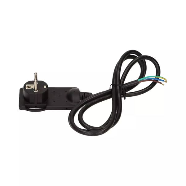 Platt öronpropp med kabel 1,5 m svart UNI-Schuko