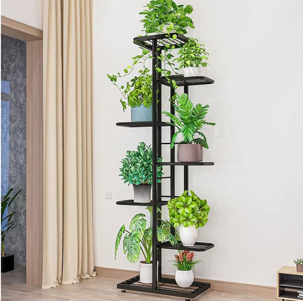 Stående blomsterholder 8 niveauer metal