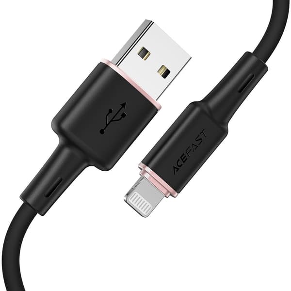 Kabel för iPhone MFI USB - Lightning 2.4A 1.2m svart
