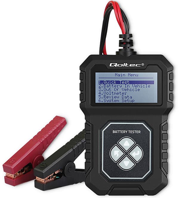 Qoltec Digital Batteritestare med LCD-Display 12V 30-220Ah