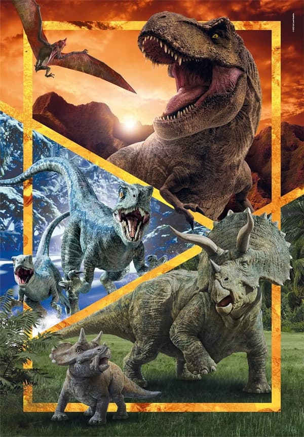 104-bitars pussel. Super. Jurassic World