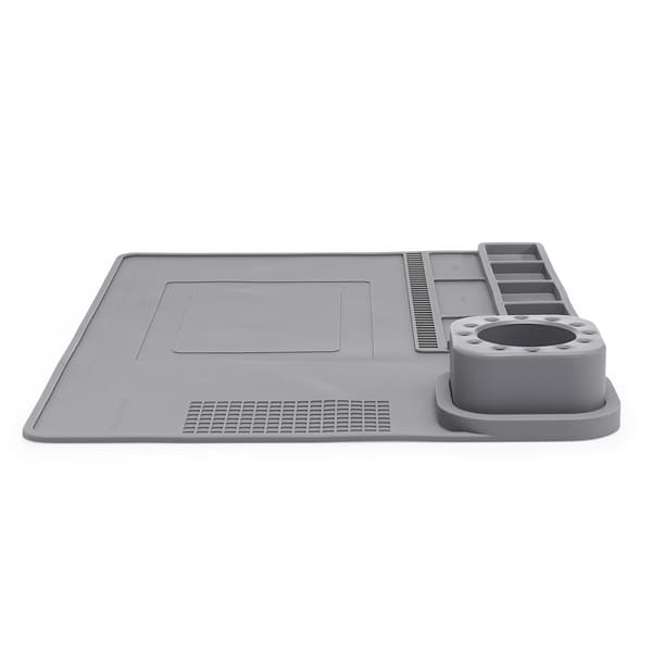 Antistatisk silikonmatta 40x30 cm grå