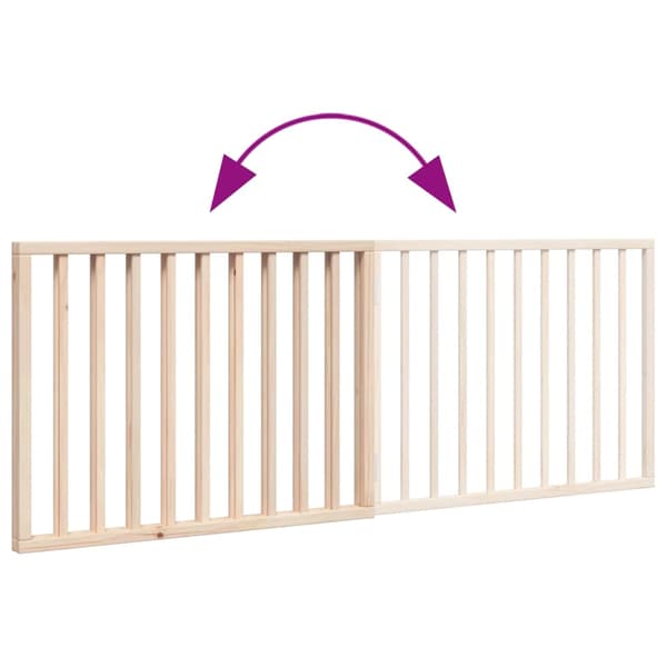 vidaXL foldbart sikkerhedsgitter til hunde, 2 paneler, 160 cm