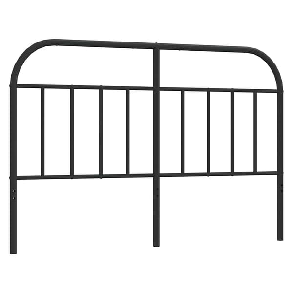 vidaXL metalsengegavl sort 135 cm
