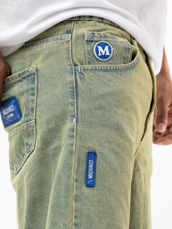 Herregrønne MyStars blå basic denimshorts 29