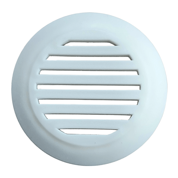 Ventilationsåbning til møbelskab, diameter 50, hvid, 10 stk.