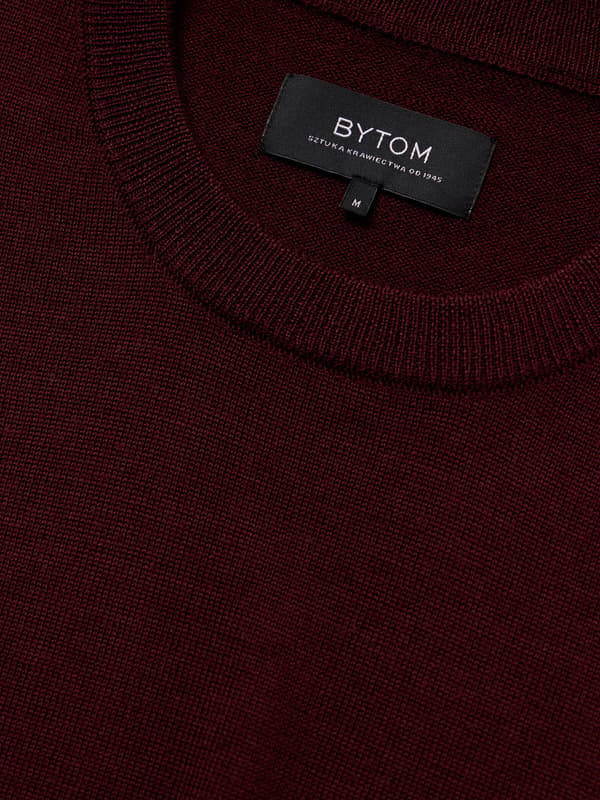 Bordeauxrød Croxton Sweater XXL