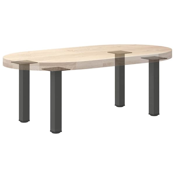 vidaXL Soffbordsben, 4 st, Antracit, 30-32 cm, Stål