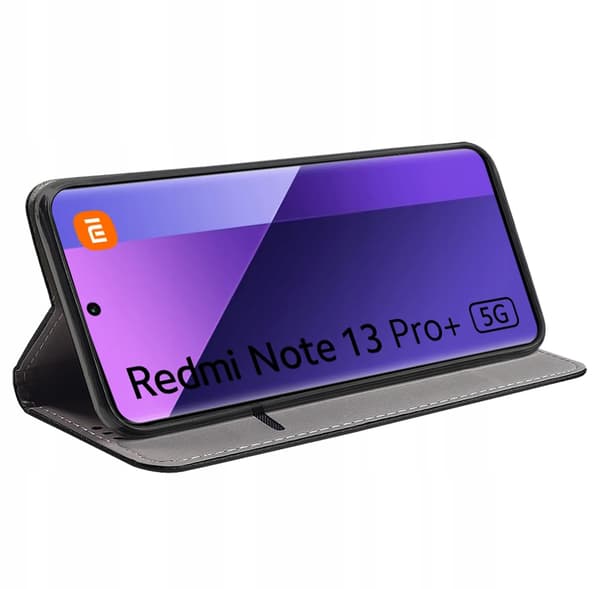 Etui til Xiaomi Redmi Note 13 Pro Plus 5G SMART MAGNET BOGETUI + GLAS