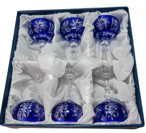 Koboltkrystal champagneglas 150ml Olive Grinder