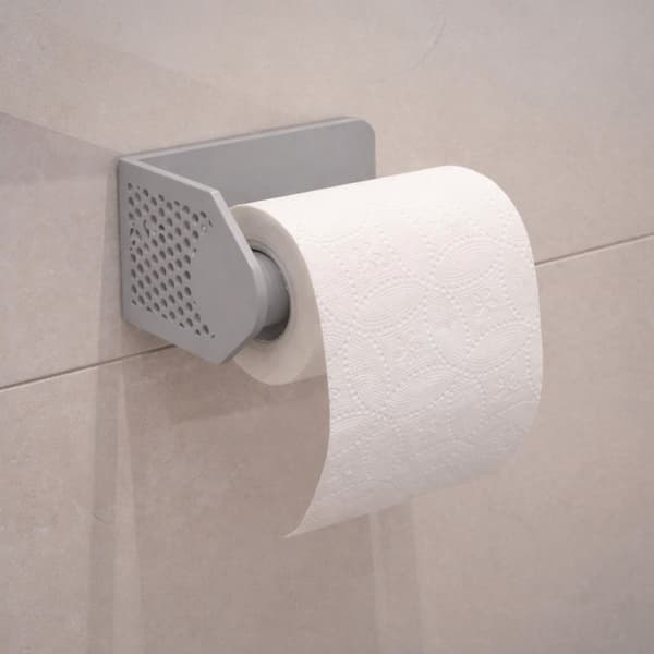 Moderne grå toiletpapirholder til badeværelsetoilet