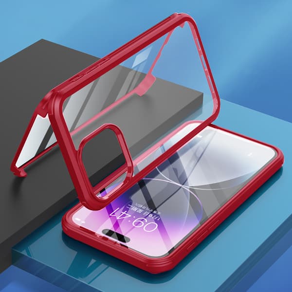 ERBORD Guardian-etui til iPhone 15 Pro Max, rød