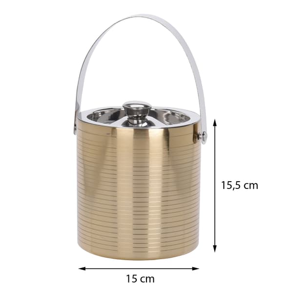 Guldfärgad kylhink med lock