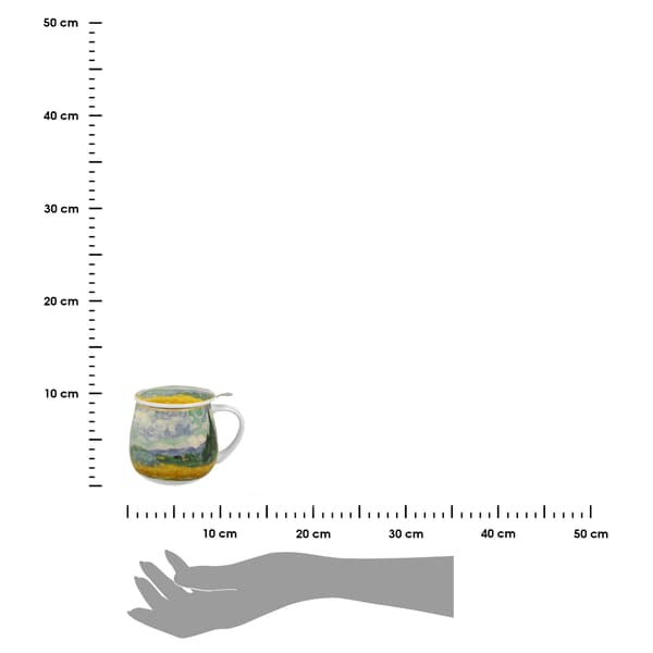 Porcelænskrus med infuser 430 ml