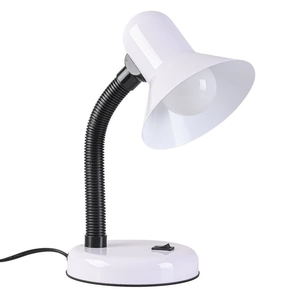 Mentor Skrivebordslampe Hvid 1xE27