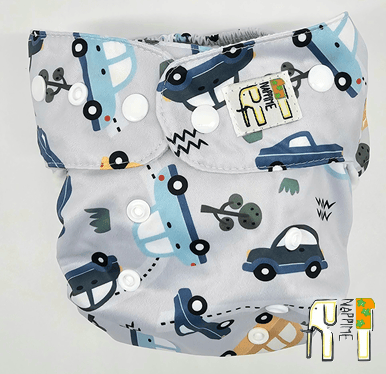 NappiMe MINI POCKET BAMBUS BILER Vaskbare bleer