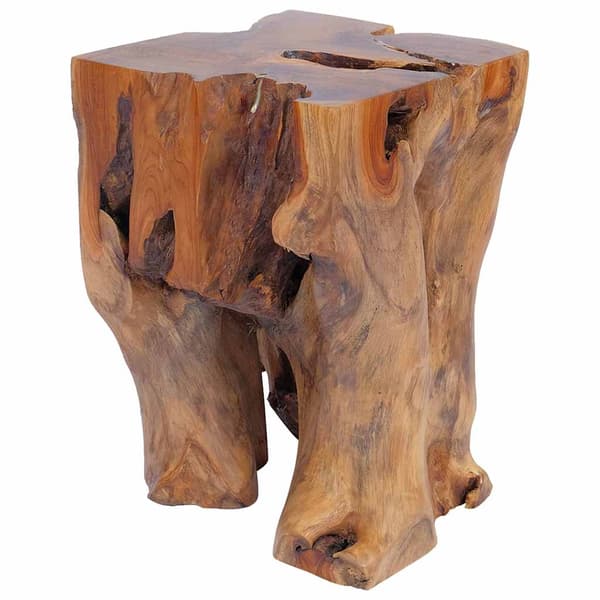 vidaXL Pall massiv teak