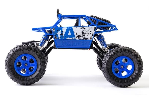 Stor fjärrstyrd monstertruck blå
