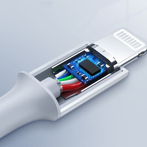 MFi USB-C - iPhone Lightning-kabel 20W 3A 0,25m - Vit