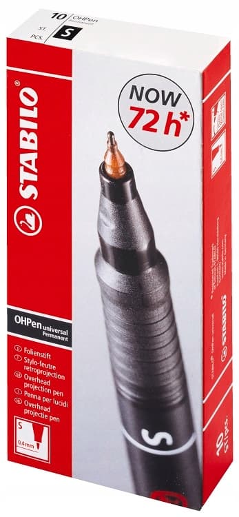 Marker Stabilo Ohpen S Permanent Sort A'10