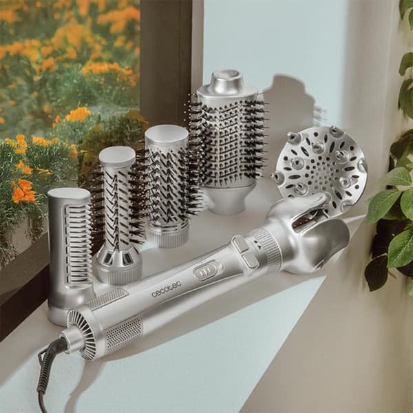 Cecotec CeramicCare 6-i-1 Gyro Sølv Hårkrøllejern