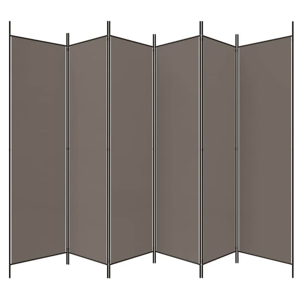 vidaXL 6-panelsskærm, antracit, 300x200 cm, stof