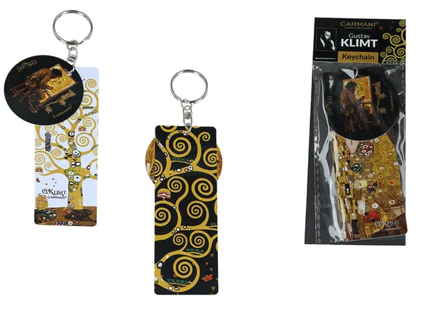 Carmani, väskberlock/nyckelring - Klimt/Livets träd