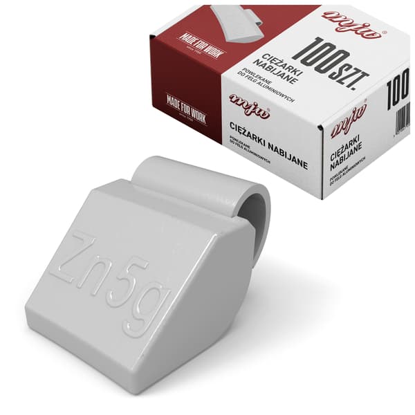 ZINKKLIPPEDE LODER TIL ALUMINIUMSFÆLGE ALU-LODER 5G 100 STK.