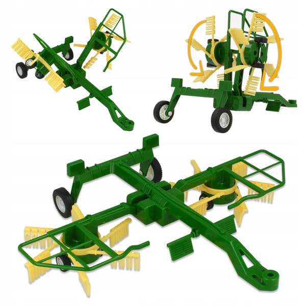 Fjernstyret traktor med trailer, rive og tilbehør Z1009