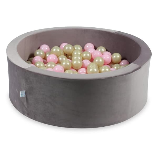 Tør boldbane 200 stk. 90x30 Fløjlslila: lys guld, lys pink