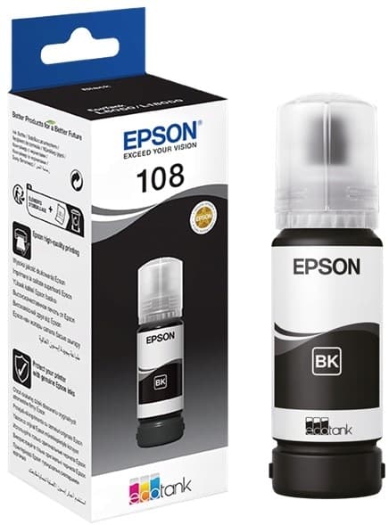 Epson EcoTank 108 Svart bläck 70 ml